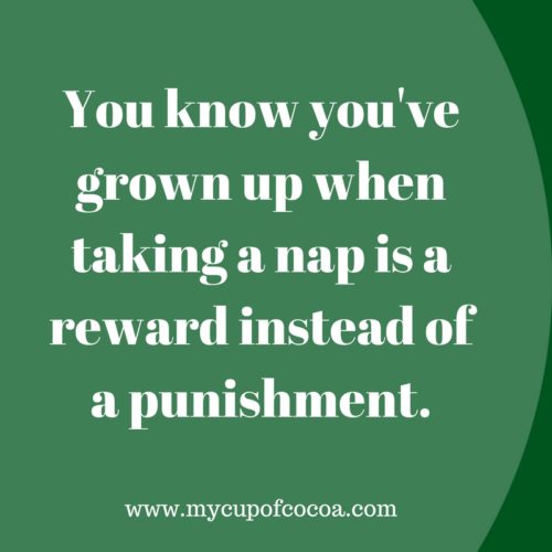 Can I Take a Nap Now? National Napping Day • My Cup of Cocoa
